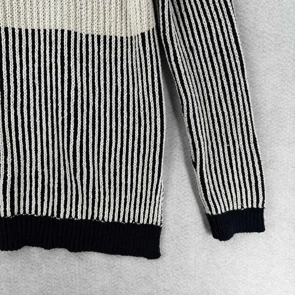 One x One Teaspoon Tunic Sweater Womens LARGE Blue Ivory Oversized‎ Striped - Picture 8 of 15